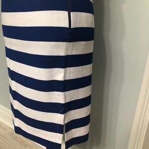 Banana Republic Royal Blue and White Stripe Skirt - New With Tags